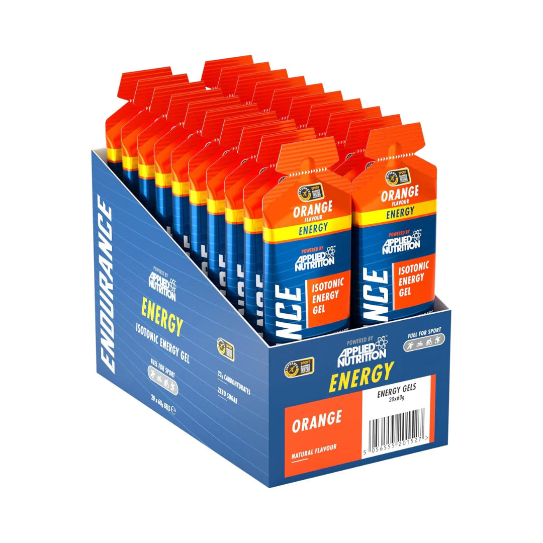 Applied Nutrition Endurance Energy Gel - 20x60g (Orange) - Evolution Supplements - Applied Nutrition Endurance Energy Gel Front