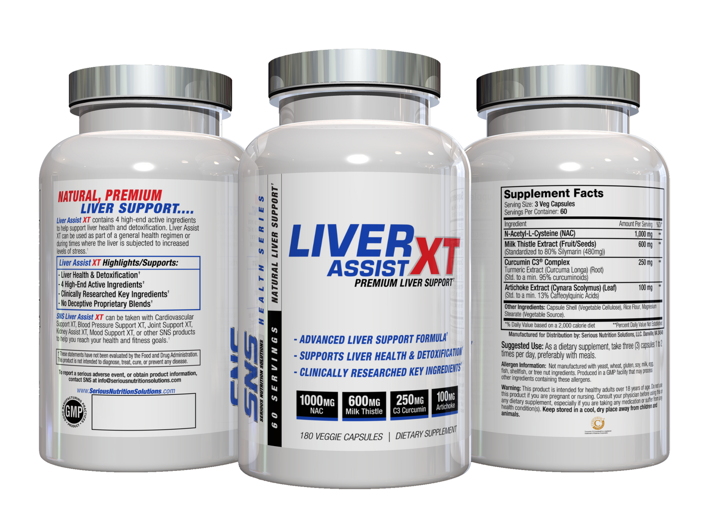 SNS Liver Assist XT - 180 Veg Caps