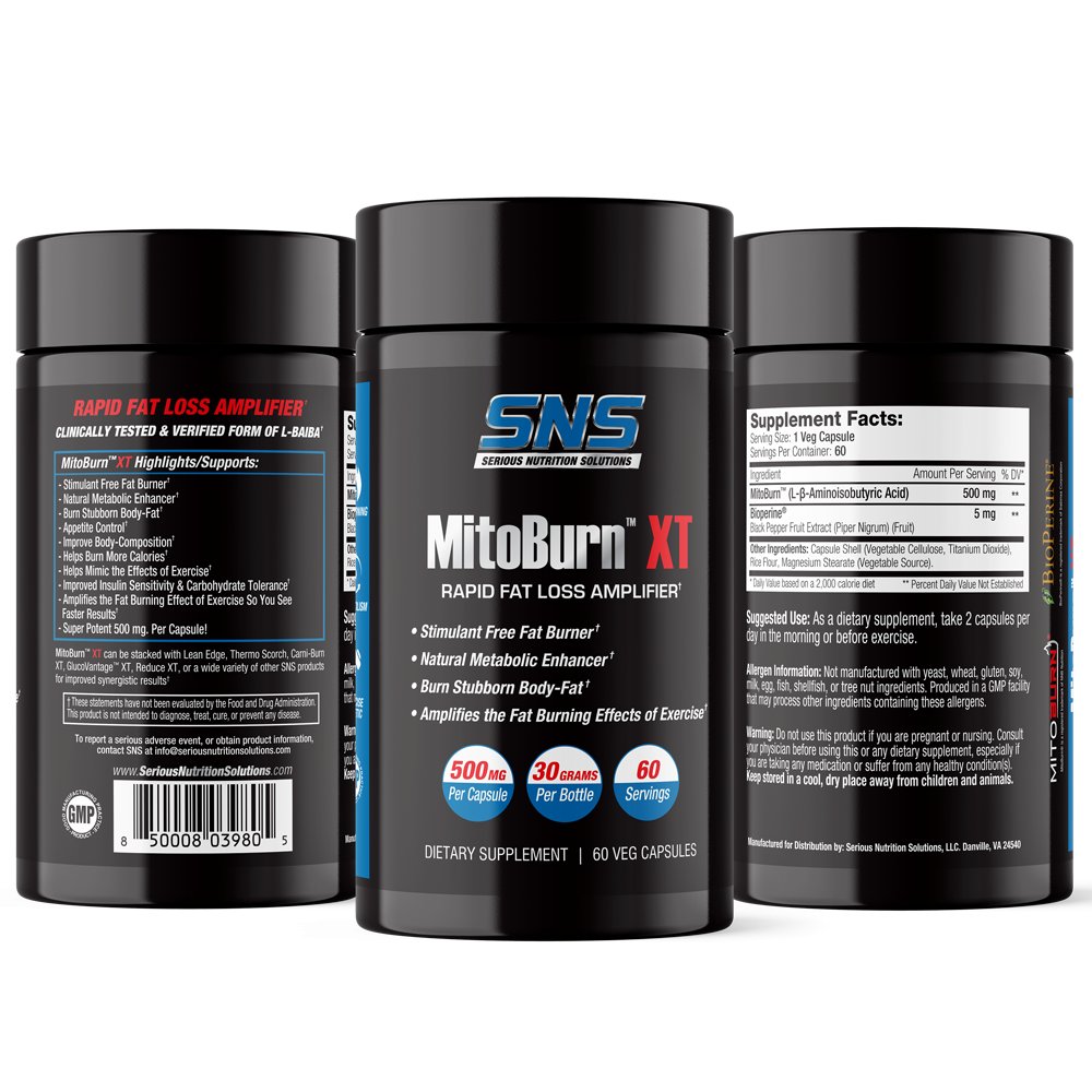 SNS MitoBurn XT – 60 Veg Capsules