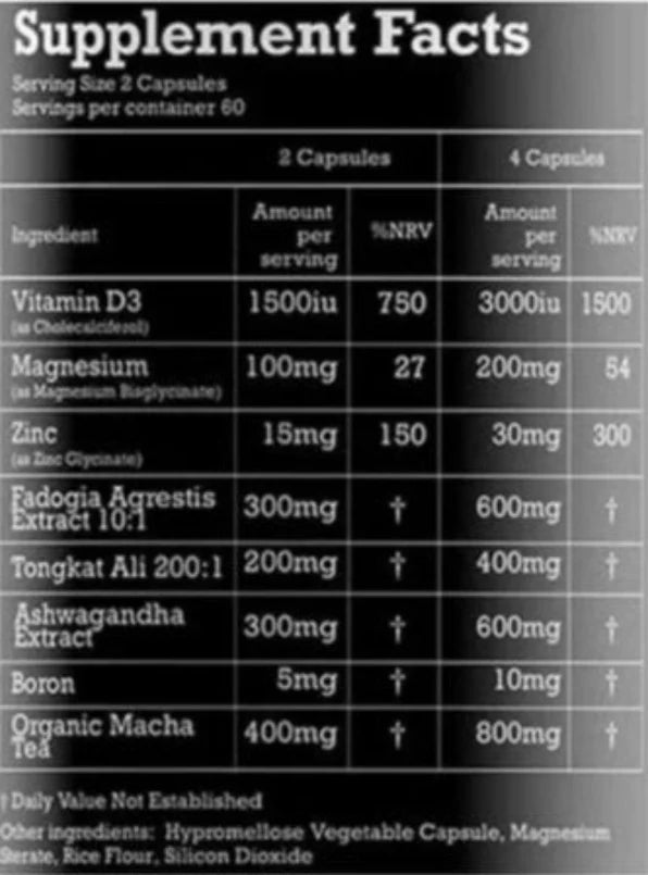 Pharma Grade Test 120 Caps - Evolution Supplements