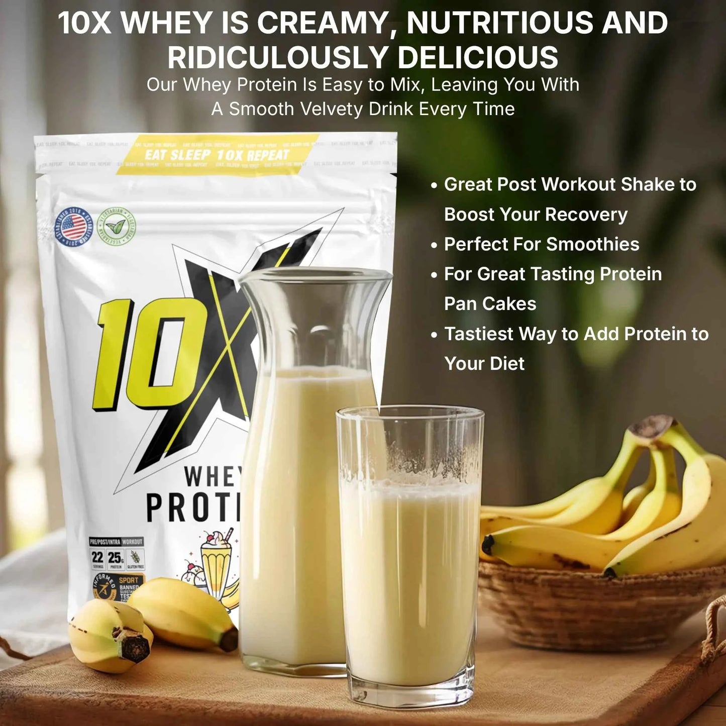 10X Whey Protein 700g - Variety of Flavours