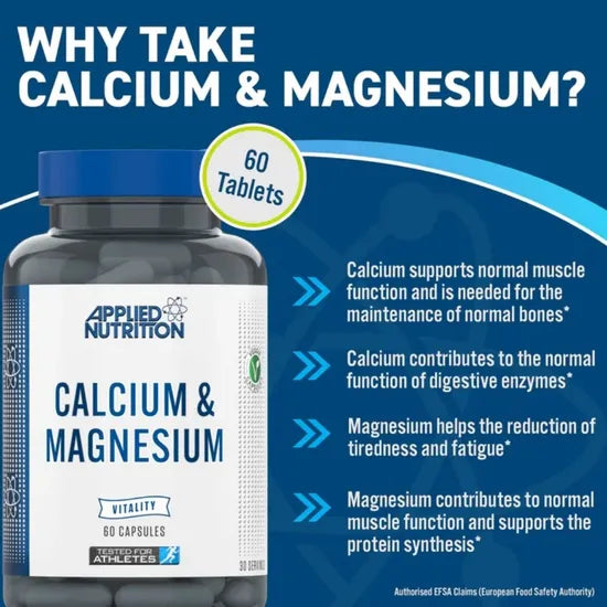 Applied Nutrition Calcium & Magnesium 60 Tablets - Evolution Supplements