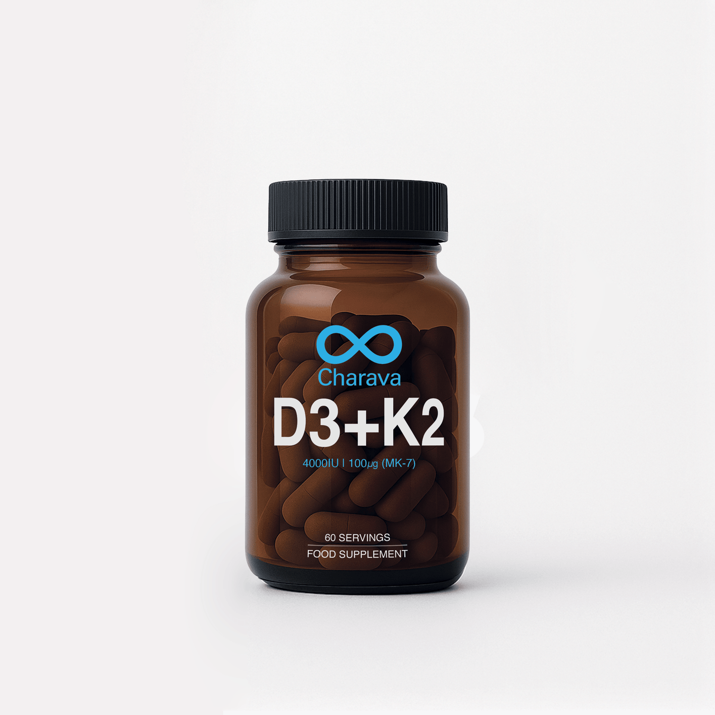 Charava Vitamin D3 (4000IU) + K2 (MK-7)