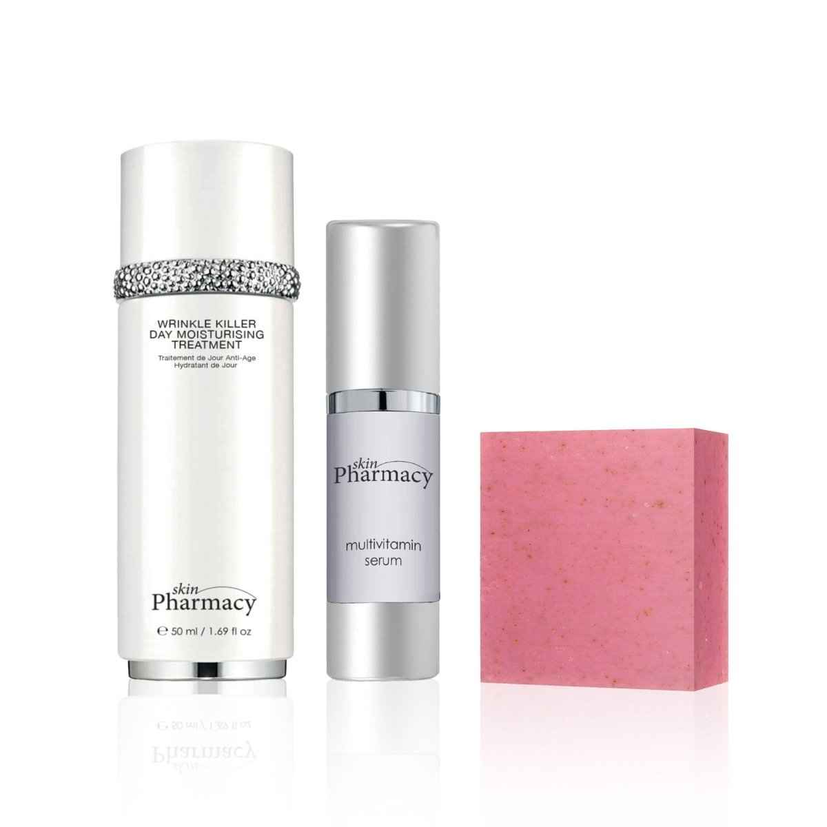 Complete Routine: Cleansing Soap, Serum and Day Moisturiser