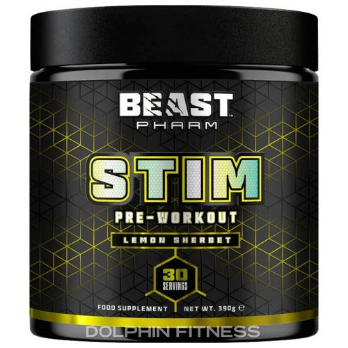 Beast Pharm STIM Preworkout 390g (Choice of Flavours - 30 Servings) - Evolution Supplements