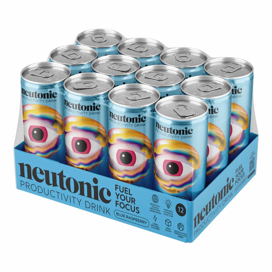 Neutonic Productivity Nootropic Energy Drinks - Box 12 Cans in Variety of Flavours