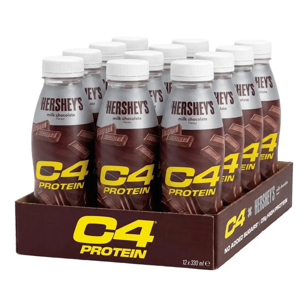 Hershey's Milk Chocolate C4 Protein Shakes - 12x330ml Bottles