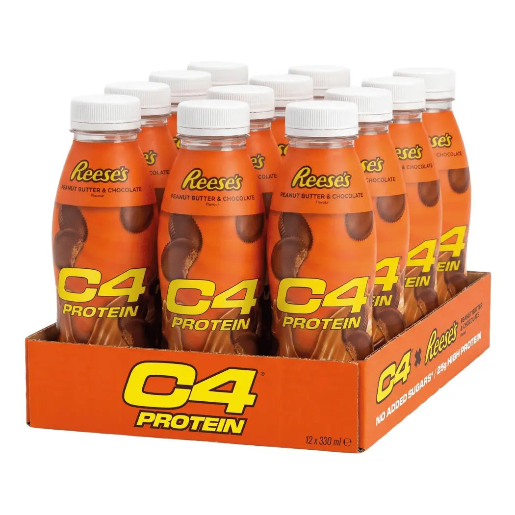 Reese's Chocolate Peanut Butter C4 Protein Shakes - 12x330ml Bottles