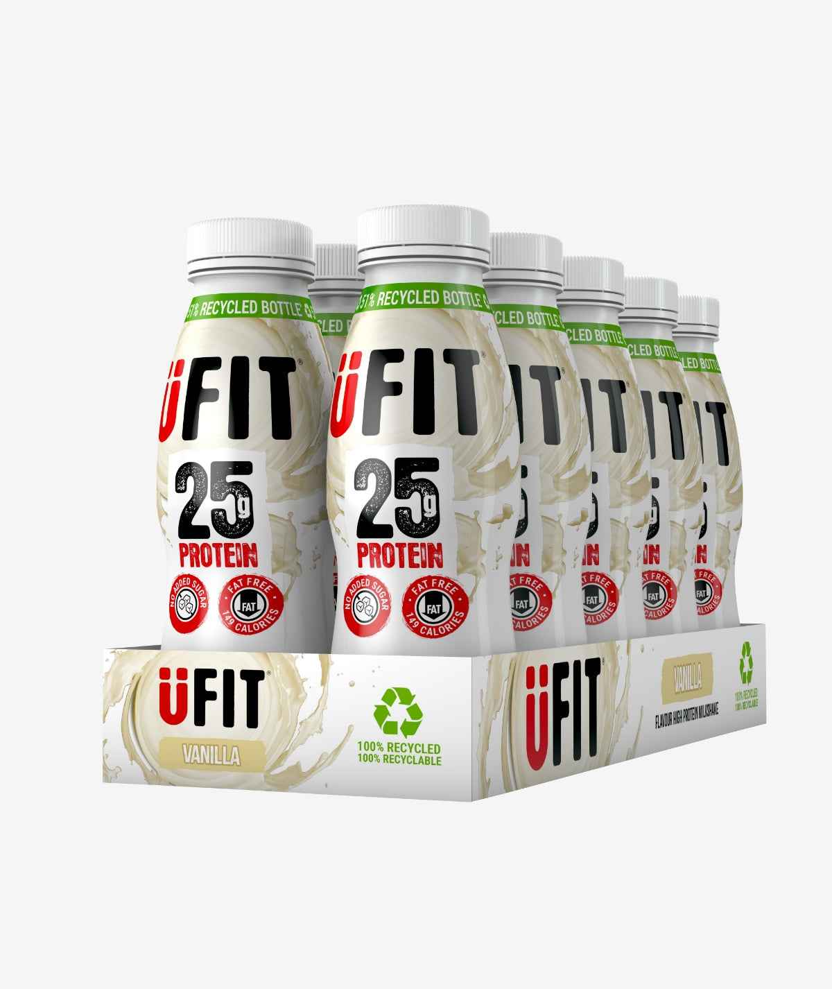 UFIT 25G HIGH PROTEIN SHAKE DRINK - 10x330ML