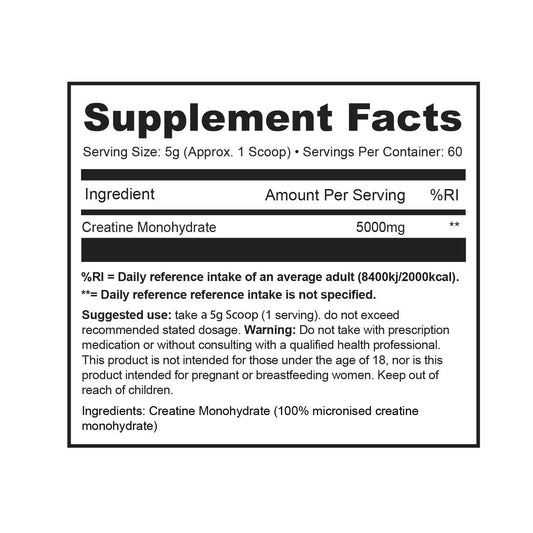 1SourceSupplements CREATINE1 Micronised Creatine Monohydrate | 300g product image 2