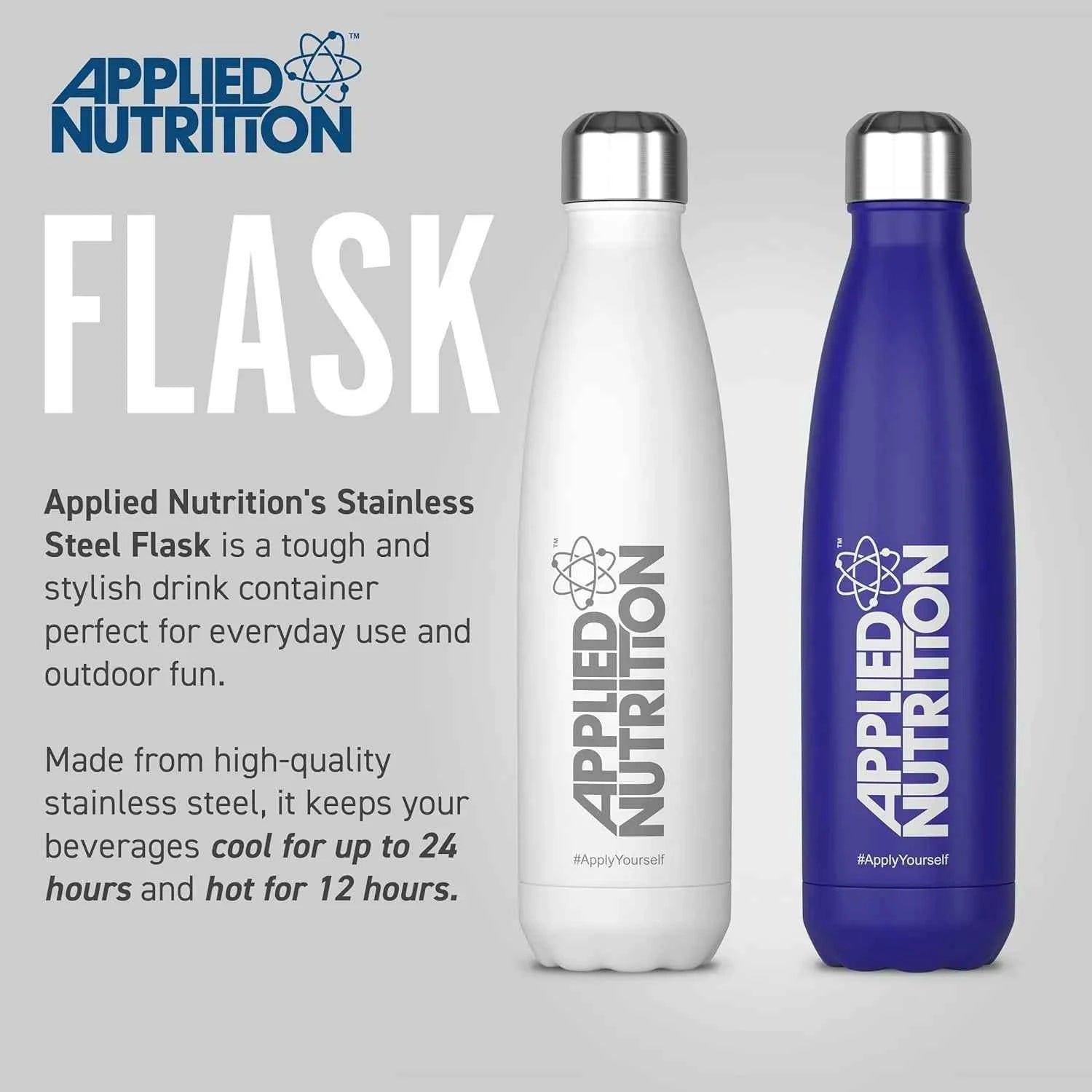 Applied Nutrition Stainless Steel Flask - 500ml