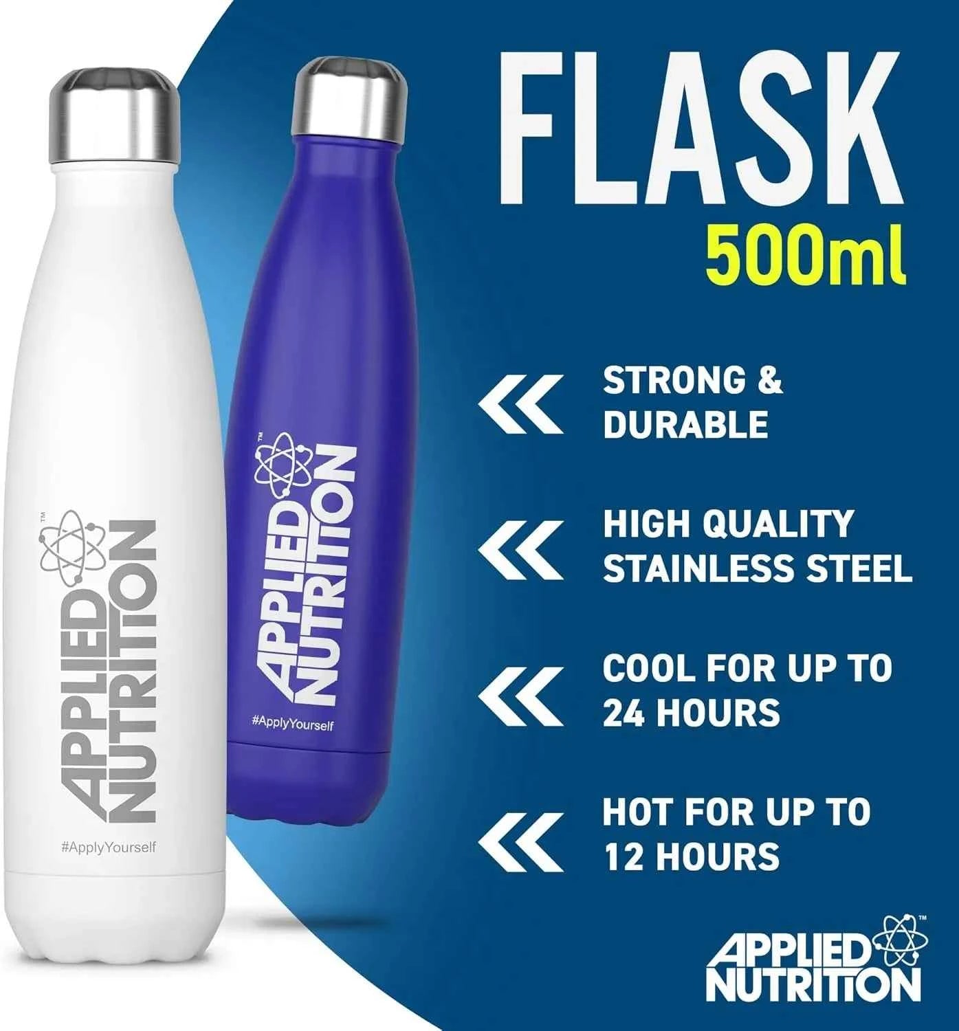 Applied Nutrition Stainless Steel Flask - 500ml