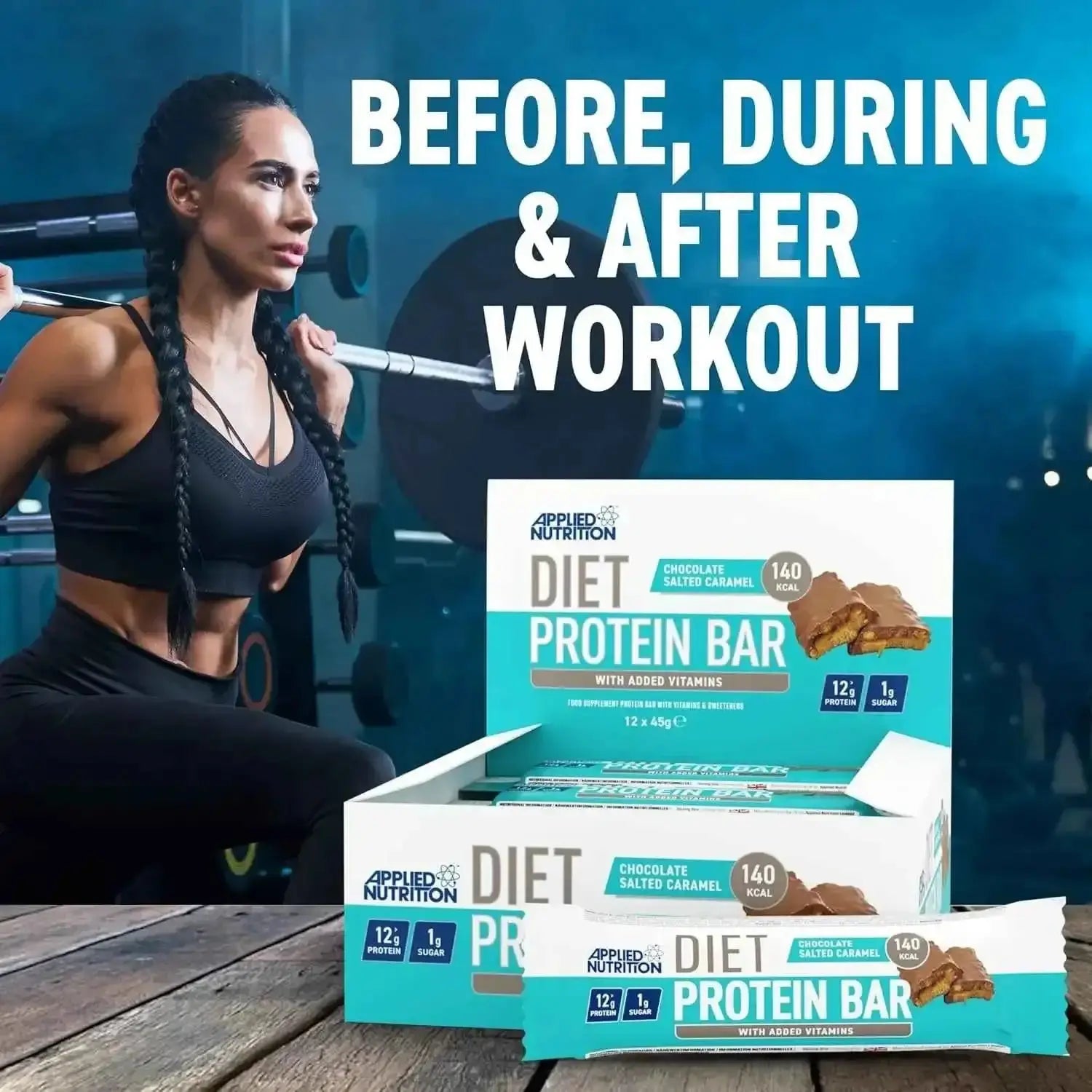 Applied Nutrition Diet Protein Bar - Single Bar or Box of 12 in Variety of Flavours