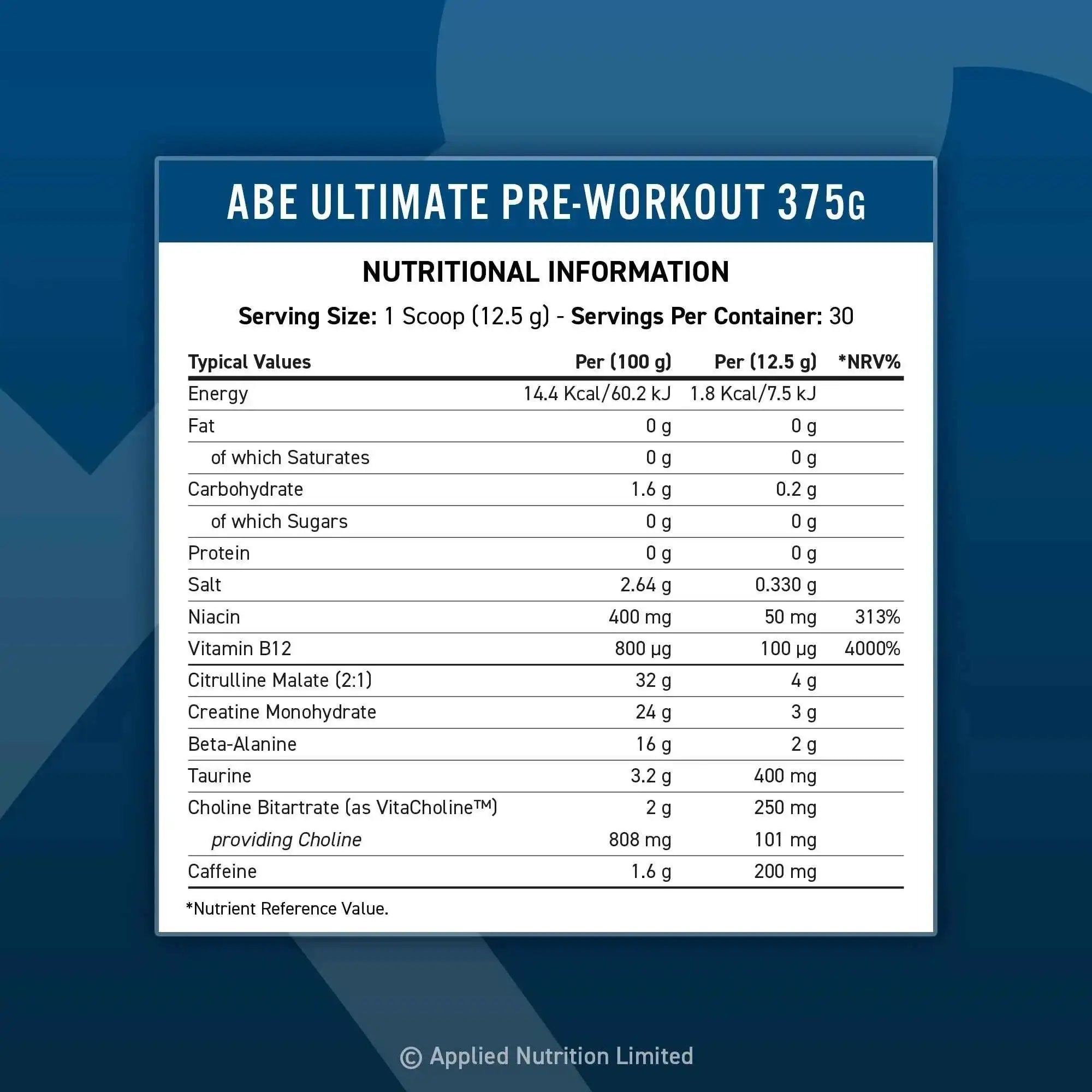 Applied Nutrition ABE Preworkout 375g - Variety of Flavours