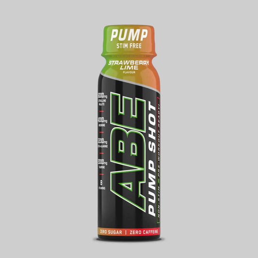 ABE Pump Pre Workout Shots - Stim & Caffeine Free - Box of 12 in Variety of Flavours