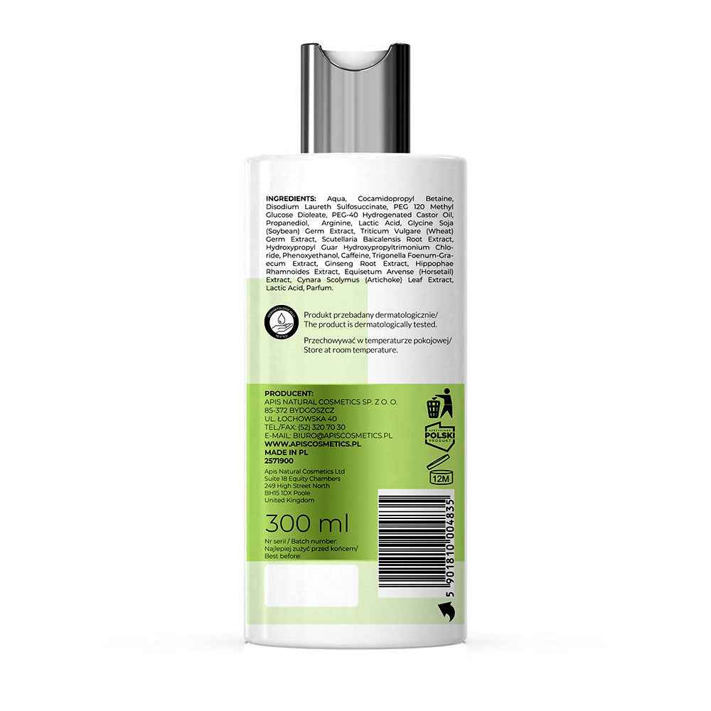 Apis Natural Solution Anti‑Hair Loss Strengthening Shampoo | 300 ml
