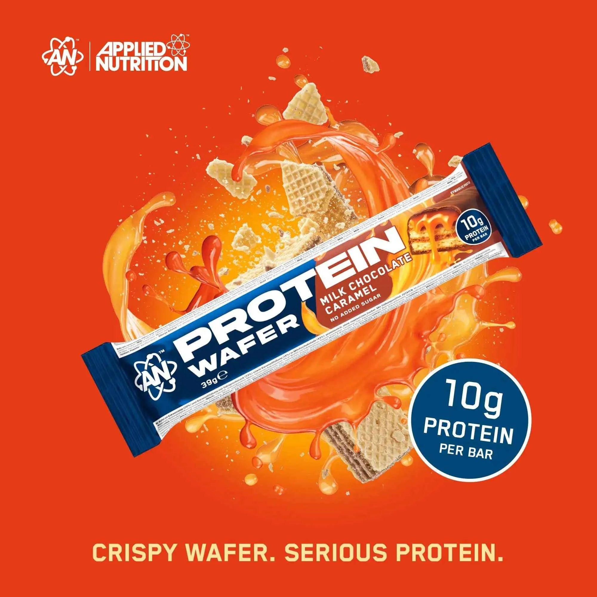 Applied Nutrition Protein Wafers available in a box of 12 or single bars - Variety of Flavours