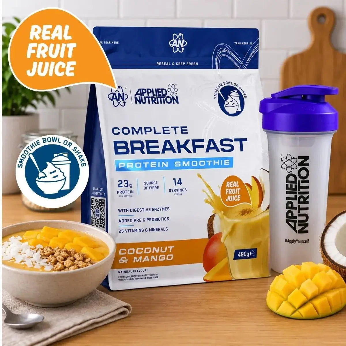 Applied Nutrition Complete Breakfast – High Protein Breakfast Smoothie | 14 Servings