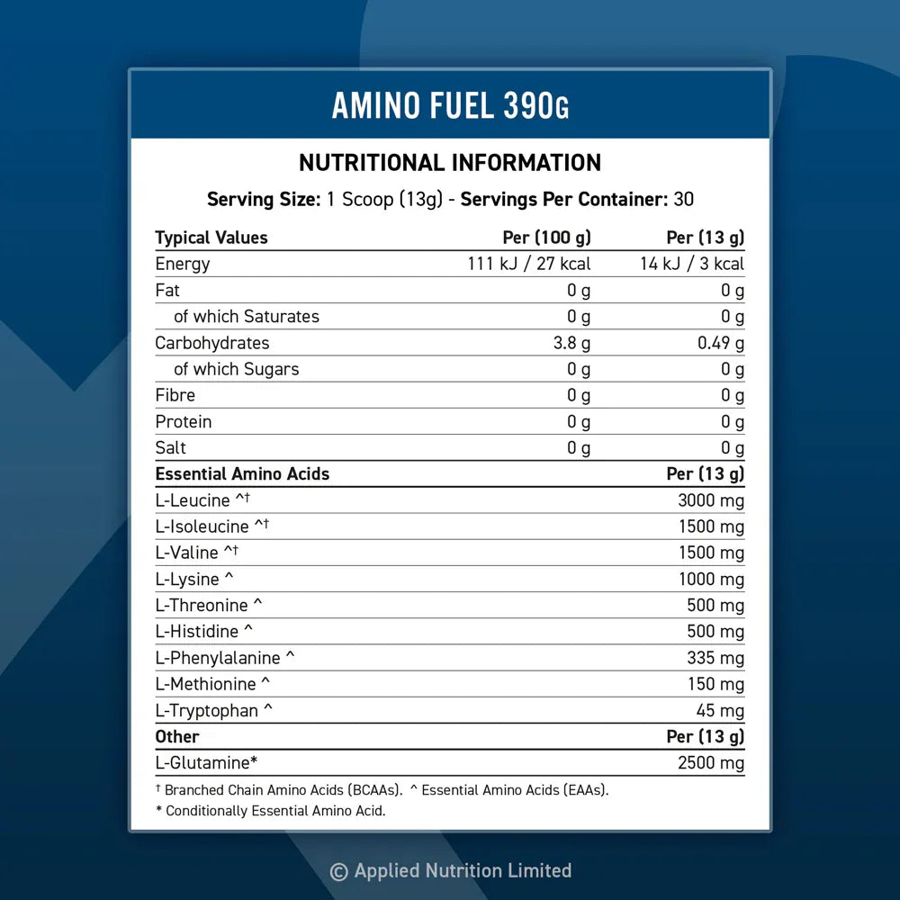 Applied Nutrition Essential Amino Acids Fuel EAA 390g - Choice of Flavours