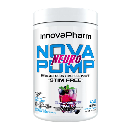 NovaPump Neuro Stim-Free Pre Workout Powder for Focus