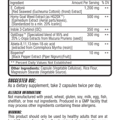 CEL PCT Assist – 120 Caps (New Formula) - Evolution Supplements - CEL PCT Ingredients