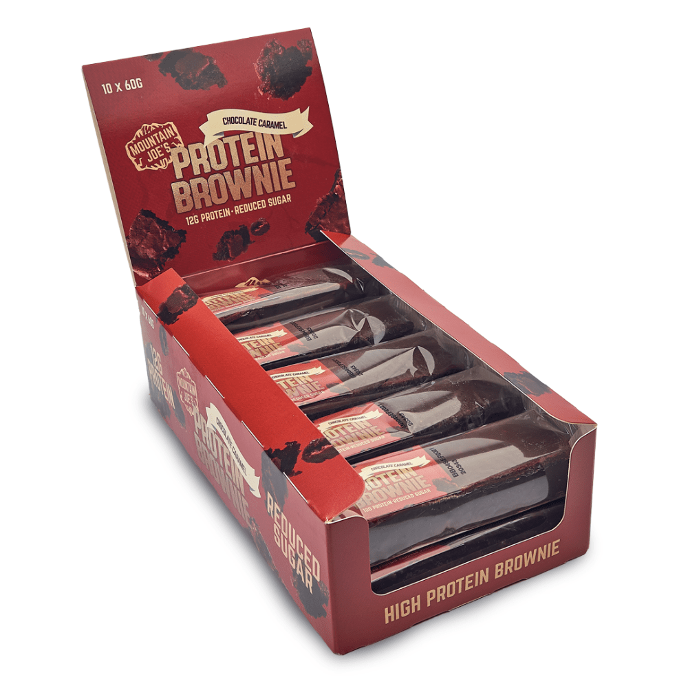 Mountain Joe's Protein Brownie Box (10x60g Box) - Variety of Flavours