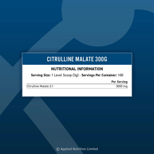 Applied Nutrition Citrulline Malate 300g - Evolution Supplements - Applied Nutrition Citrulline Malate Ingredients