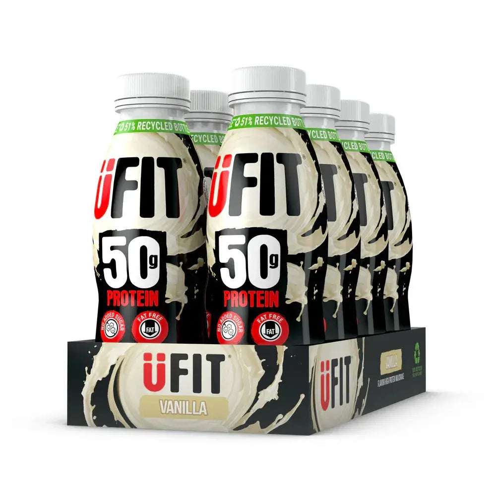 Ufit Raspberry UFIT 50G High Protein Shake Drink – Case of 8 x 500ML