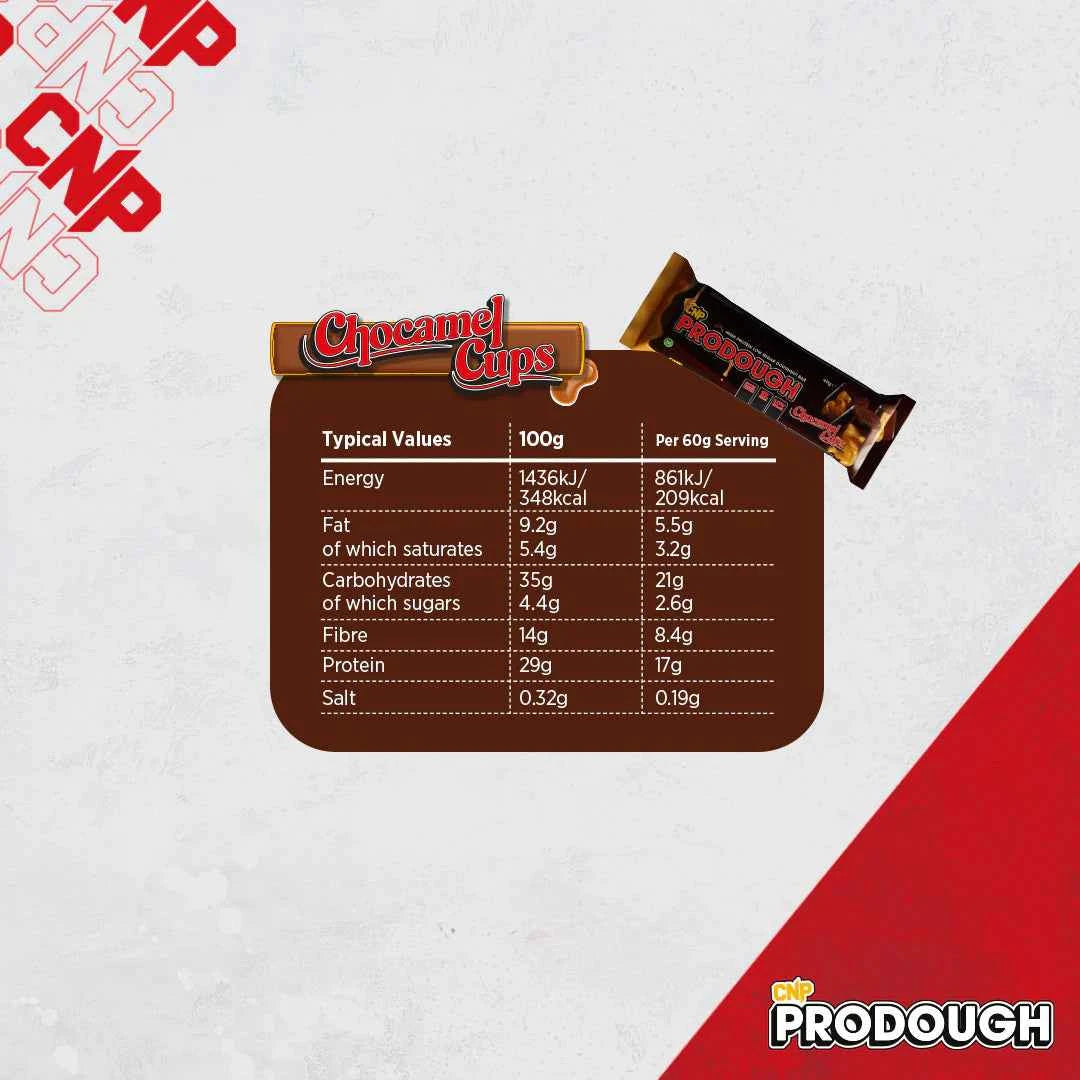 CNP ProDough Dough Bars - Box of 12 x 60g in Various Flavours