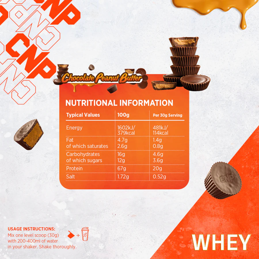 CNP Professional Whey Protein 2kg (Variety of Flavours) - Evolution Supplements