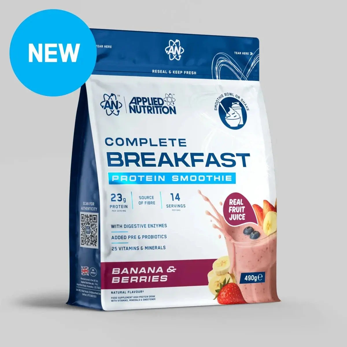 Applied Nutrition Complete Breakfast – High Protein Breakfast Smoothie | 14 Servings