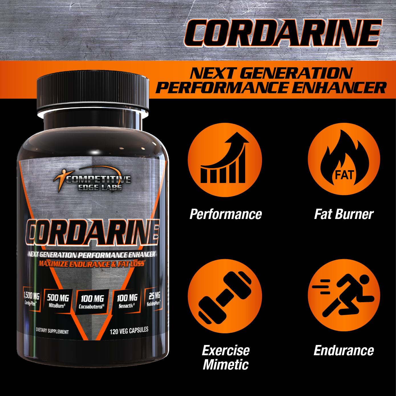 CEL Cordarine - 120 Veg Caps
