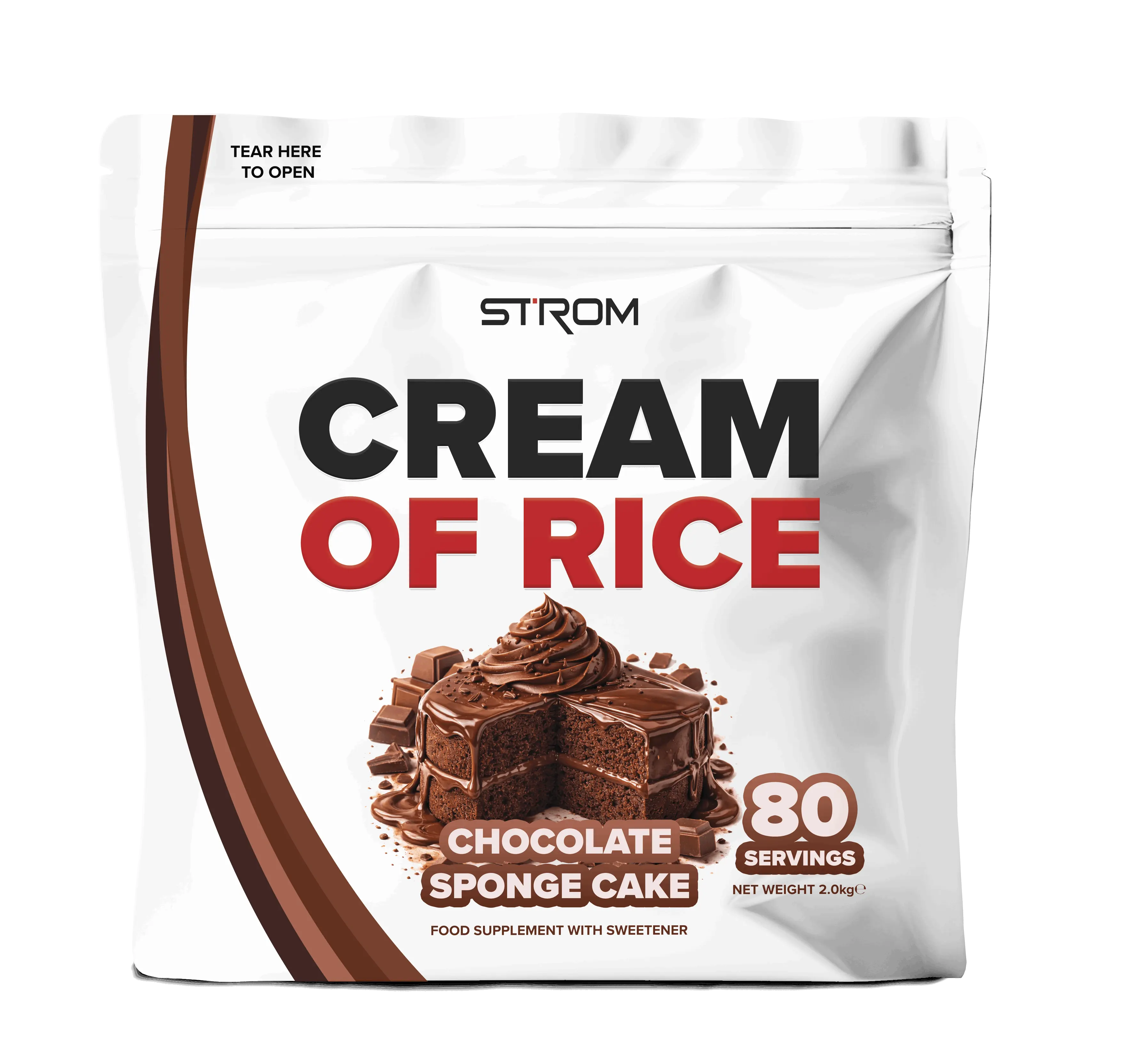 Strom Sports Cream Of Rice 2kg - Variety of Flavours