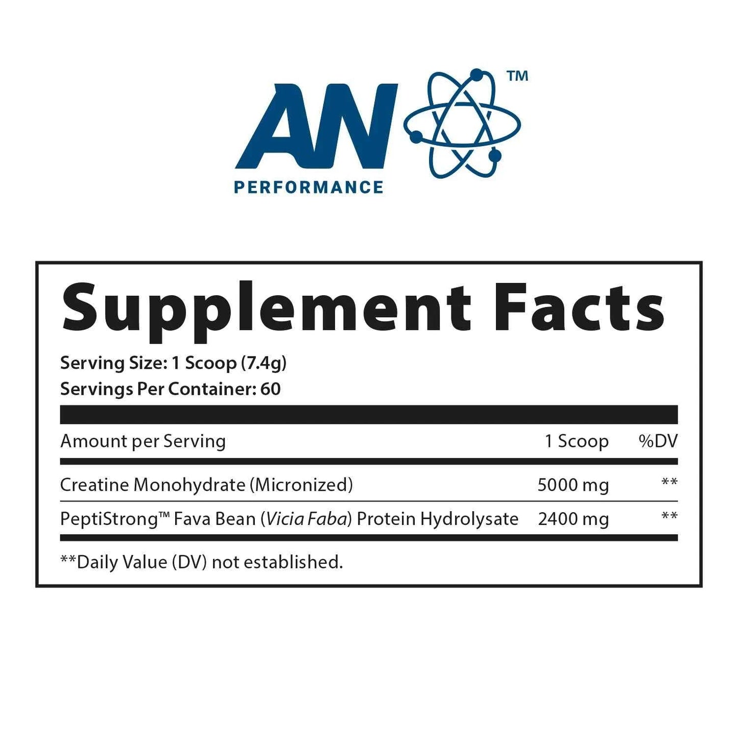 Creatine Monohydrate + Peptide 444g - (60 Servings)
