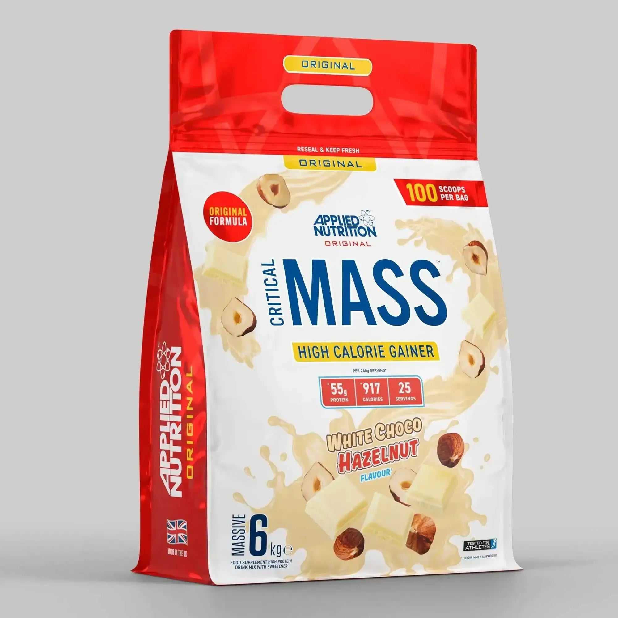 Applied Nutrition Critical Mass Original 6kg High Calorie Gainer (25 Servings) - Variety of Flavours