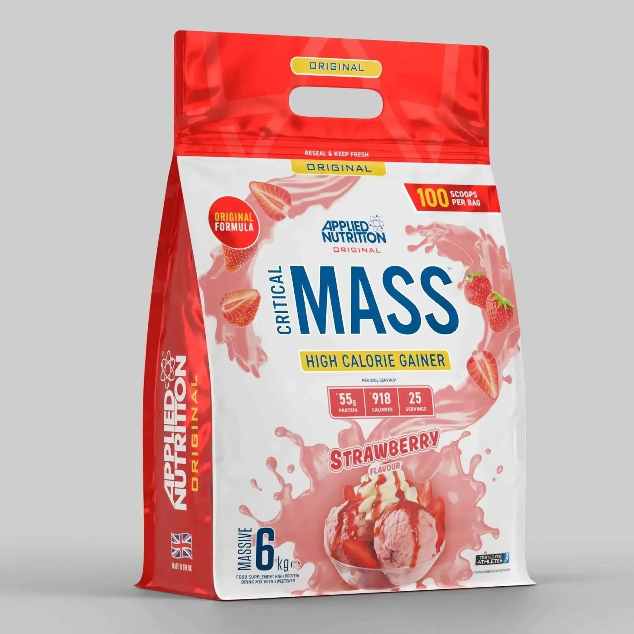 Applied Nutrition Critical Mass Original 6kg High Calorie Gainer (25 Servings) - Variety of Flavours