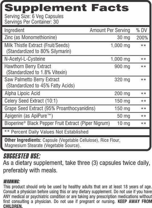 CEL Cycle Assist - 180 Veg Caps - Evolution Supplements - CEL Cycle Assist Ingredients List