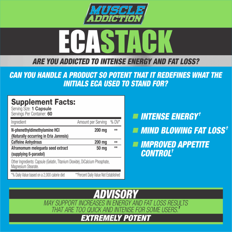 Muscle Addiction - ECA Stack - 60 Caps