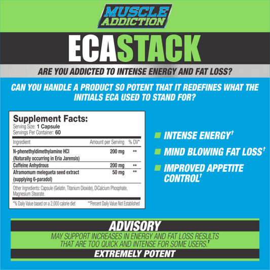 Muscle Addiction - ECA Stack - 60 Caps