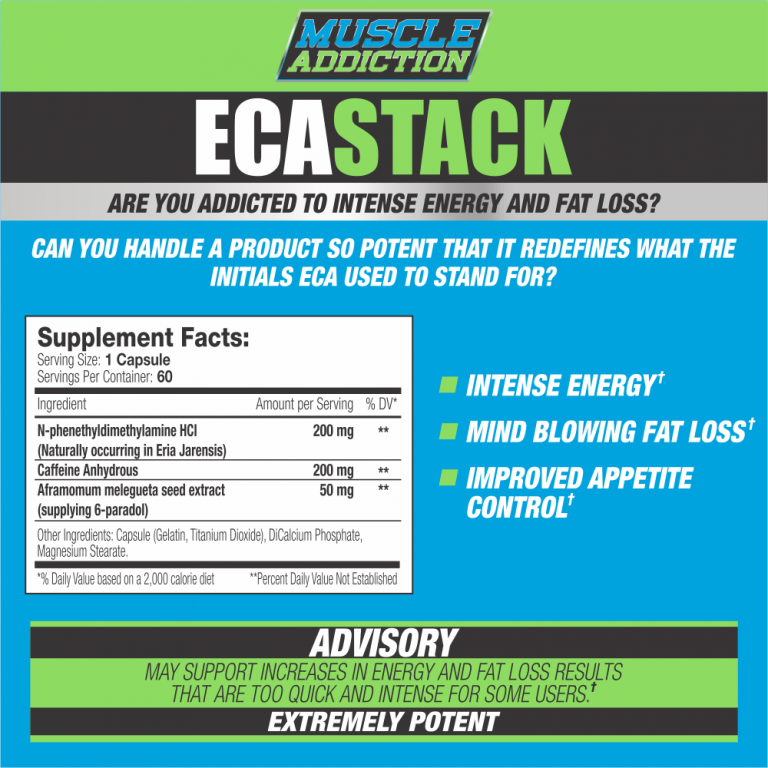 Muscle Addiction - ECA Stack - 60 Caps