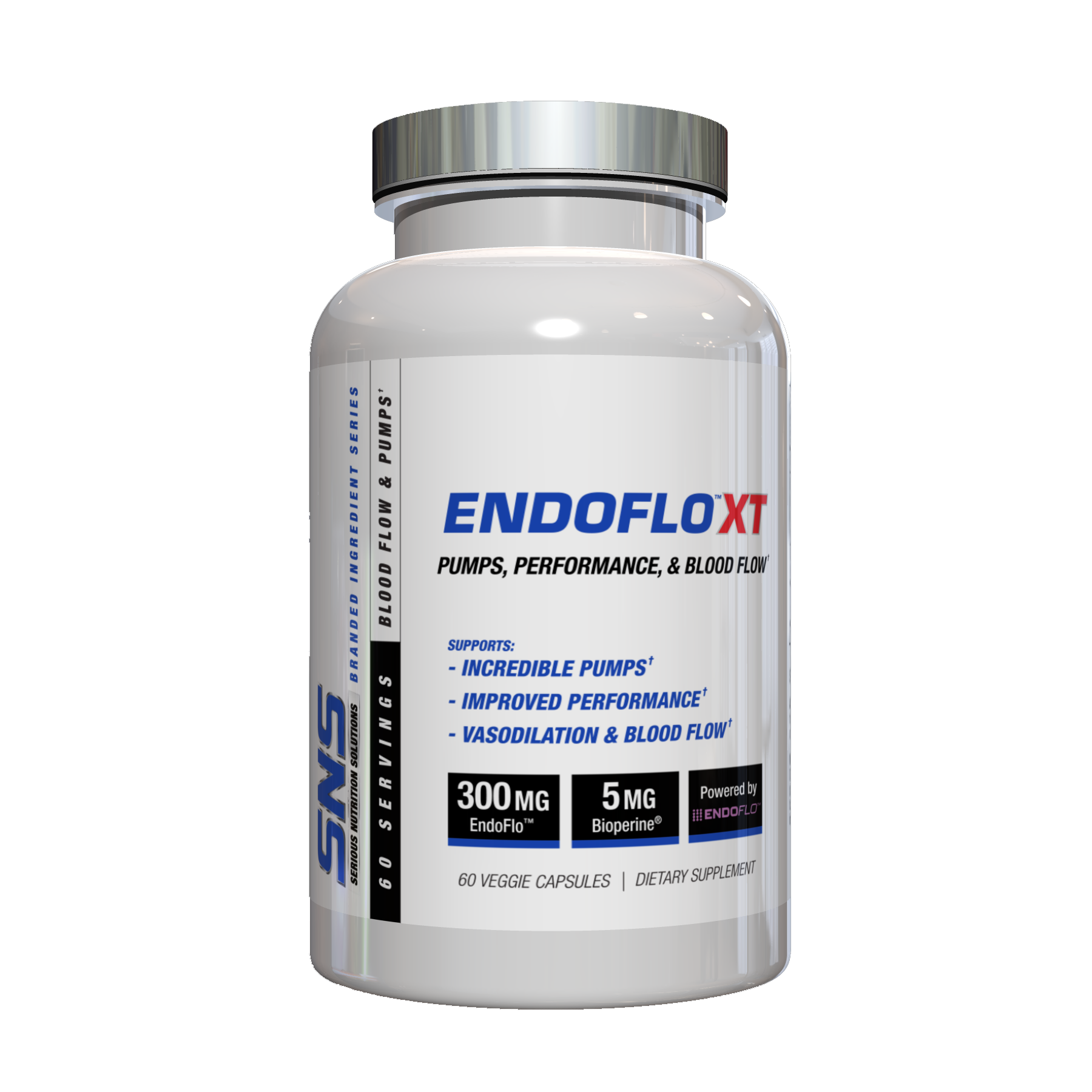 SNS EndoFlo XT - 60 Veg Caps - Evolution Supplements - SNS Endoflo Front