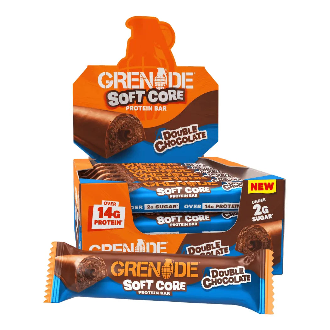 Grenade Double Chocolate Soft Core Protein Bar Box (12 x 50g Bars)