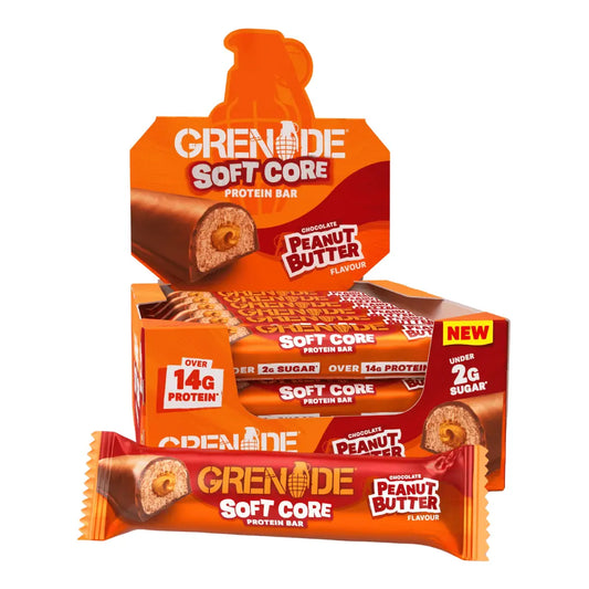 Grenade Peanut Butter Soft Core Protein Bar Box (12 x 50g Bars)