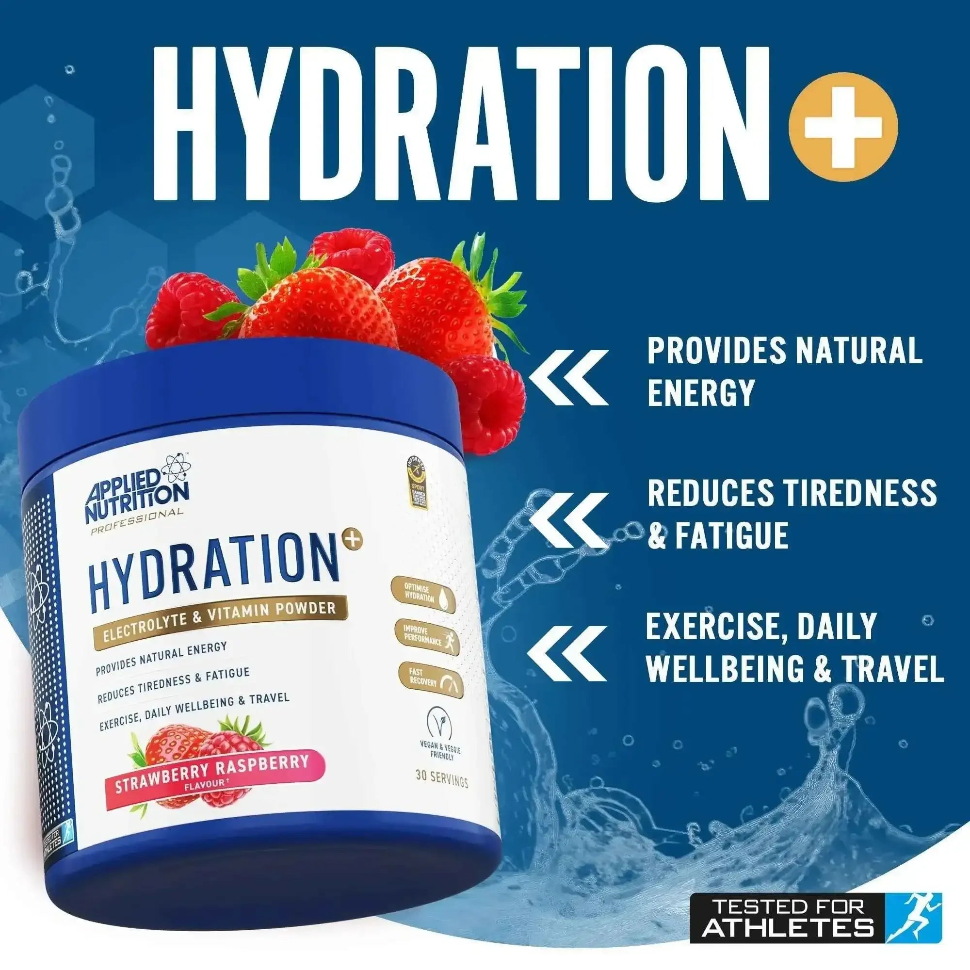 Applied Nutrition Hydration+ Complete Electrolyte & Vitamin Powder