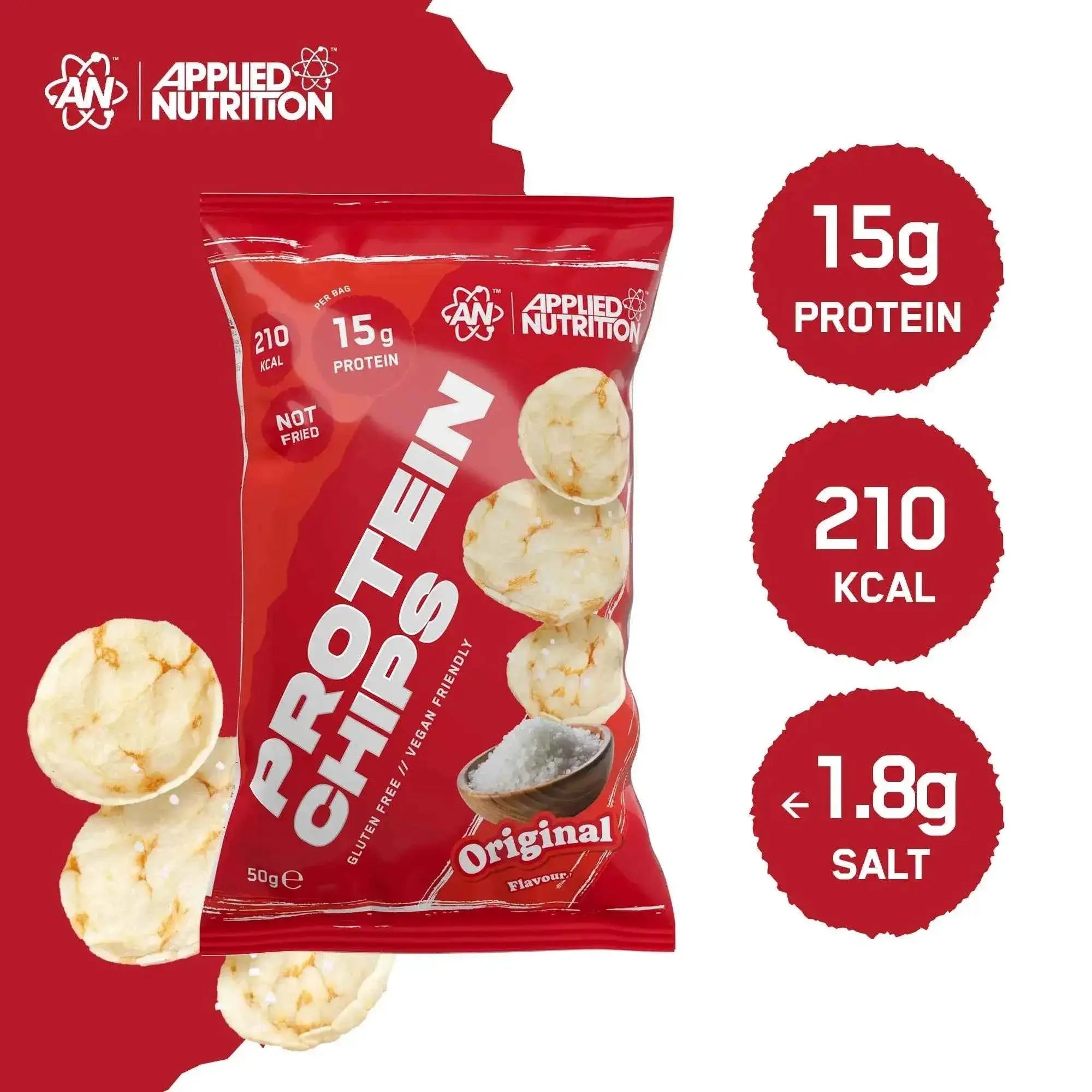 Applied Nutrition Protein Chips Single Bag or Box of 7 - in Variety of Flavours