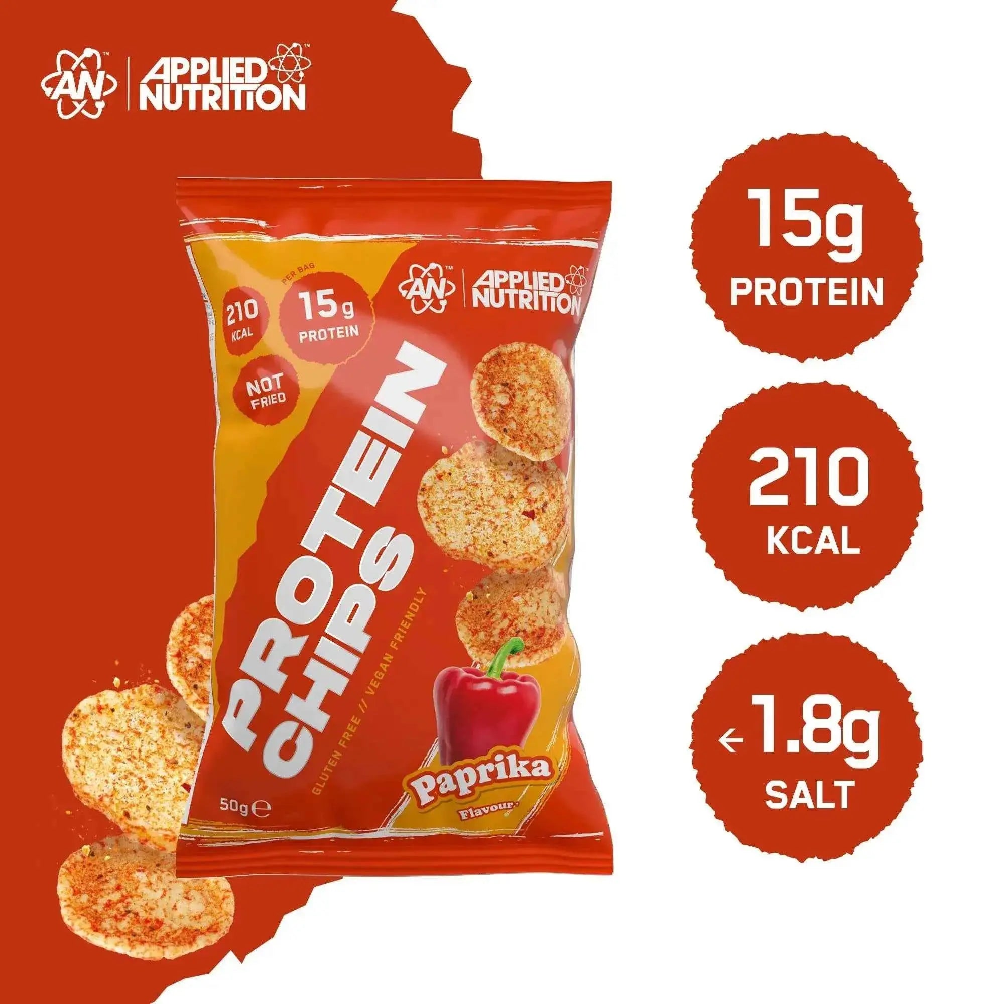 Applied Nutrition Protein Chips Single Bag or Box of 7 - in Variety of Flavours