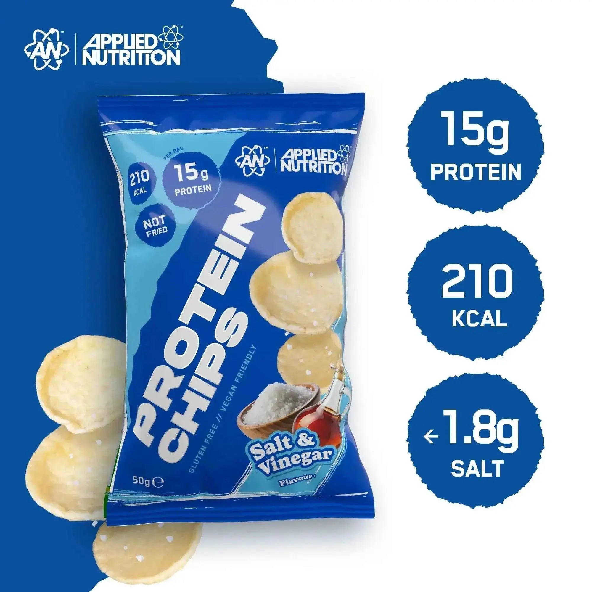 Applied Nutrition Protein Chips Single Bag or Box of 7 - in Variety of Flavours