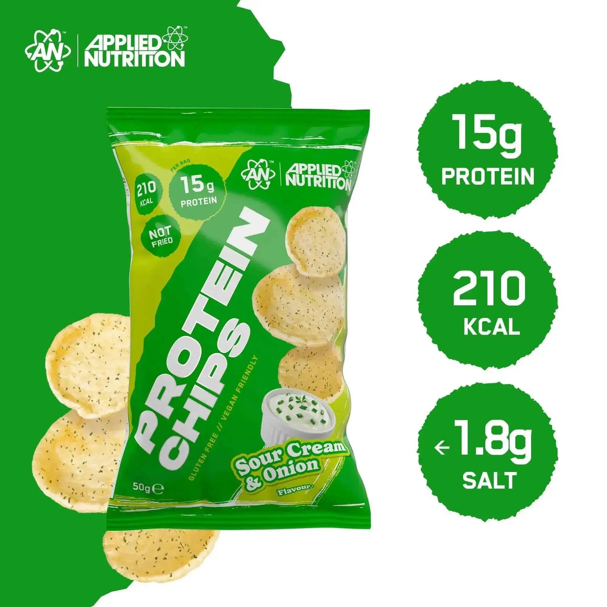 Applied Nutrition Protein Chips Single Bag or Box of 7 - in Variety of Flavours