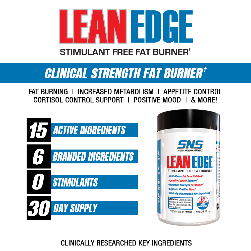 SNS Lean Edge – 120 caps - Evolution Supplements - SNS Lean Edge Flyer