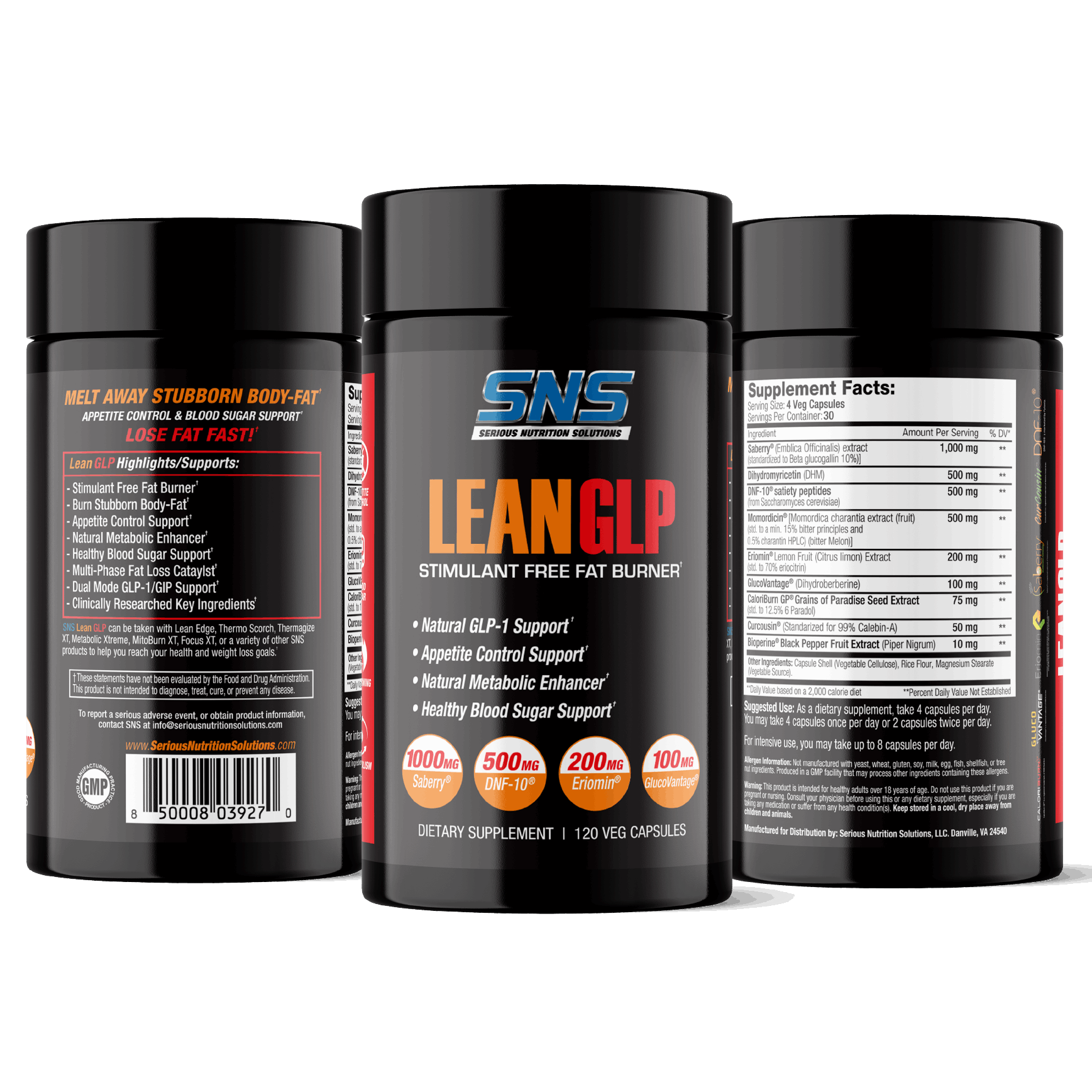 SNS Lean GLP - 120 Veg Caps